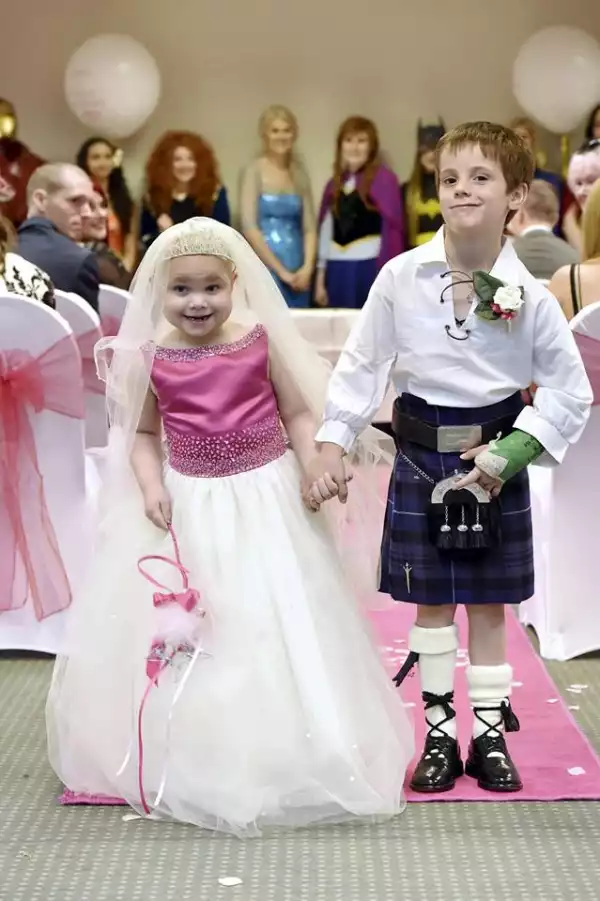 5-Year-Old Girl With Cancer Gets ‘Married’ In A Fairytale Ceremony. Photos